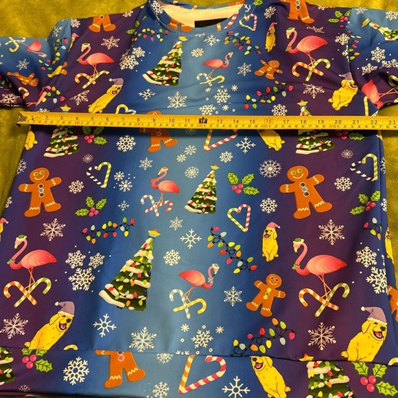 New Lauren of Palm Springs “A Holly Jolly Y2K” Sweatshirt Sz Large - Picture 8 of 8